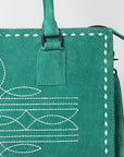 American Darling Tote Genuine Suede Leather Women Bag Western Handbag Purse