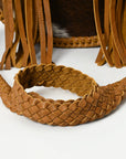 Hair-On Genuine Leather women bag western handbag purse