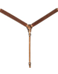 BAR H EQUINE Western Handtooled Leather Horse Headstall & Breast Collar Set