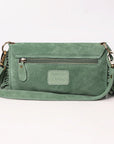 American Darling Hand Curved & Suede Bag Genuine Leather Crossbody Bag