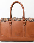 American Darling Adbga625 Duffel Hand Tooled Hair-On Genuine Leather Women Bag Western Handbag Purse