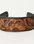 American Darling ADABA103 Elegant Leather Floral Hair Band
