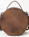 American Darling Canteen Crocodile Embossed Genuine Leather Women Bag Western Handbag Purse
