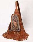 American Darling Sling Hand Tooled Genuine Leather Women Bag Western Handbag Purse| | for