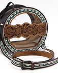 American Darling Canteen Beautifully Hand Tooled Genuine Leather women bag western handbag purse