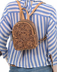 American Darling Wristlet Beautifully Hand Tooled Genuine Leather women bag western handbag purse