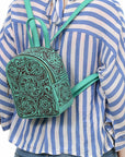American Darling Backpack Hand Tooled Genuine Leather women bag western handbag purse