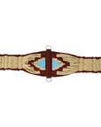 36" HILASON Western Horse Wool Rope Girth Turquoise