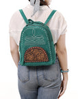 American Darling Backpack Hand Tooled Genuine Leather Women Bag Western Handbag Purse