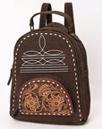 American Darling Backpack Hand Tooled Genuine Leather Women Bag Western Handbag Purse