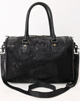 American Darling Adbg1562C Duffel Crocodile Embossed Genuine Leather Women Bag Western Handbag Purse