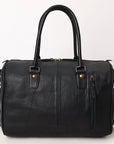 American Darling Western Leather Crocodile Embossed Speedy Bag | Premium Genuine Leather Travel Duffel Bag
