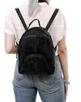 American Darling Backpack Crocodile Embossed Genuine Leather Women Bag Western Handbag Purse