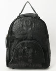 American Darling Backpack Crocodile Embossed Genuine Leather Women Bag Western Handbag Purse