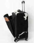American Darling Travel Case Beautifully Hand Tooled Hair-On Genuine Leather women bag western handbag purse