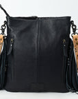 American Darling Large Crossbody Beautifully Hand Tooled Crocodile embossed Genuine Leather women bag western handbag purse