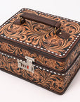 American Darling Hand Curved Genuine Leather Jewelry Case Bag