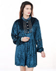 ADDR009 Velvet Women shirt dress Tunic Ladies girl Top