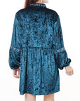 ADDR009 Velvet Women shirt dress Tunic Ladies girl Top