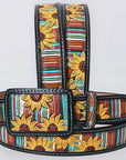 AMERICAN DARLING Beautifully Hand Tooled American Leather Unisex Belt