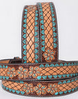 AMERICAN DARLING Beautifully Hand Tooled American Leather Unisex Belt