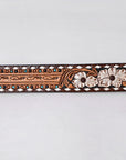 AMERICAN DARLING Beautifully Hand Tooled American Leather Unisex Belt