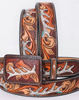 AMERICAN DARLING Beautifully Hand Tooled American Leather Unisex Belt