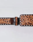 AMERICAN DARLING Beautifully Hand Tooled American Leather Unisex Belt