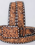 AMERICAN DARLING Beautifully Hand Tooled American Leather Unisex Belt