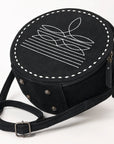 American Darling Canteen Genuine Suede Leather Women Bag Western Handbag Purse
