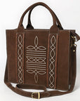 American Darling Tote Genuine Suede Leather women bag western handbag