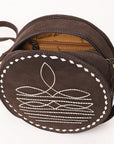 American Darling Canteen Genuine Suede Leather women bag western handbag purse