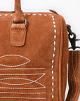 American Darling Tooled Leather Western Travel Duffel Bag