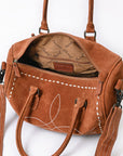 American Darling Tooled Leather Western Travel Duffel Bag