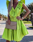 Ruffle Hem Spring Dress