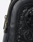 American Darling Large Crossbody Beautifully Hand Tooled Genuine Leather women bag western handbag purse