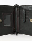 American Darling Wallet Beautifully Hand Tooled Genuine Leather women bag western handbag purse