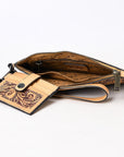 American Darling Wristlet Beautifully Hand Tooled Genuine Leather women bag western handbag purse