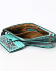 American Darling Wristlet Beautifully Hand Tooled Genuine Leather women bag western handbag purse