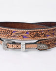 American Darling Hand tooled Hatband Genuine American Leather Western Adjustable Unisex