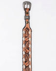 American Darling Hand tooled Hatband Genuine American Leather Western Adjustable Unisex