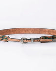 American Darling Hand tooled Hatband Genuine American Leather Western Adjustable Unisex