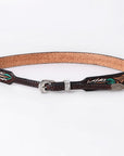 American Darling Hand tooled Hatband Genuine American Leather Western Adjustable Unisex