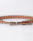 American Darling Hand tooled Hatband Genuine American Leather Western Adjustable Unisex