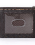 BAR H EQUINE Genuine Leather Rodeo Bifold Money Clip Wallet For Men Women Brown With Floral Hand Carved Tooled