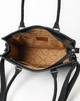 American Darling Western Leather Tote Bag – Premium Handcrafted Genuine Damascus Leather, Spacious & Durable Everyday Carry