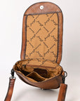 ADBG1610 Crossbody Hand Tooled Hair On Genuine Leather Women Bag