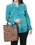 American Darling Hand Tooled Genuine Leather Tote Bag | Western Travel Bags College