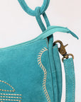 ADBGA645D Crossbody Genuine Western Suede Leather women bag