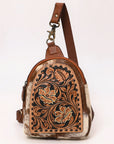 American Darling Hand Curved & Hair On Genuine Leather Sling Bag